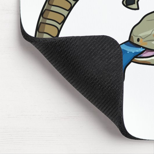 Blauer Rosa-Cartoon Mousepad (Ecke)