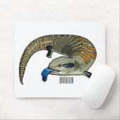 Blauer Rosa-Cartoon Mousepad (Mit Mouse)