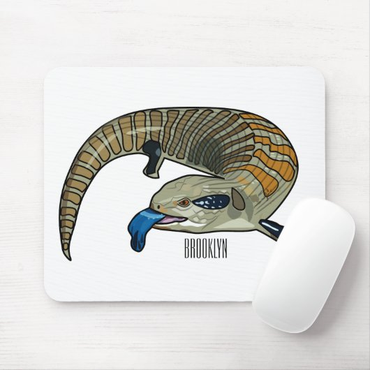 Blauer Rosa-Cartoon Mousepad (Mit Mouse)