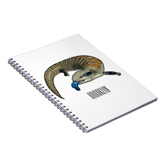 Blauer Rosa-Cartoon Notizblock (Rechte Seite)