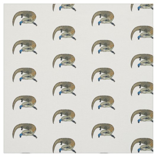 Blauer Rosa-Cartoon Stoff (Muster)