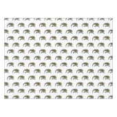 Blauer Rosa-Cartoon Tischdecke (Vorderseite (Horizontal))