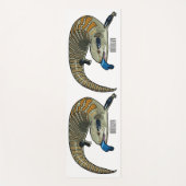 Blauer Rosa-Cartoon Yogamatte (Vorderseite)