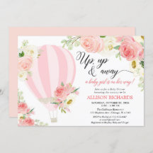 Blauer rosa cremefarbene Heißluftballon Mädchendus