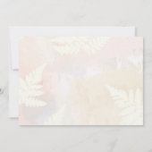 Blauer Rosa florale Engagement Party Einladung (Rückseite)