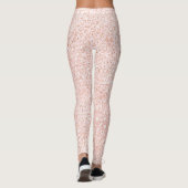 Blauer Rosa Glitzer Leopard Leggings (Rückseite)