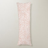 Blauer Rosa Glitzer Leopard Seitenschläferkissen (Vorderseite Vertikal)