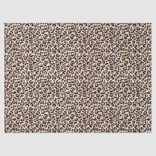 Blauer rosa Goldleoplatt Seidenpapier (Vorderseite)