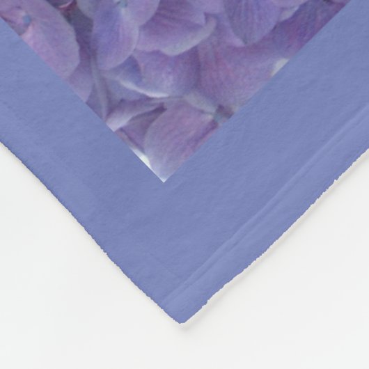 Blauer rosa lila Hydrangea Fleecedecke (Ecke)