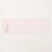 Blauer Rosa Name des Tierschreibers Personalisiert Yogamatte (Rückseite (Horizontal))