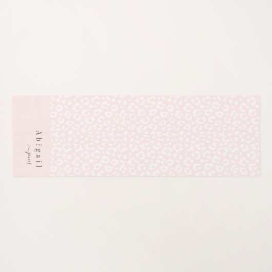 Blauer Rosa Name des Tierschreibers Personalisiert Yogamatte (Rückseite (Horizontal))