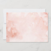 Blauer Rosa Navy und Blütenrosa Blüten 4. Geburtst Einladung (Rückseite)