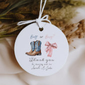 Blauer rosa Party für Stiefel oder Bows Geschenkanhänger