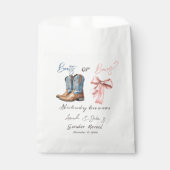 Blauer rosa Party für Stiefel oder Bows Geschenktütchen (Vorderseite)