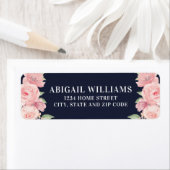 Blauer Rosa Rücksendeadresse (Insitu)