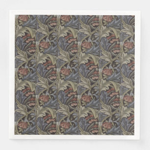 Blauer Rosa Vintag William Morris Bluebell Serviette