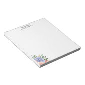 Blauer Rosa Wasserbrand Notizblock (angewinkelt)