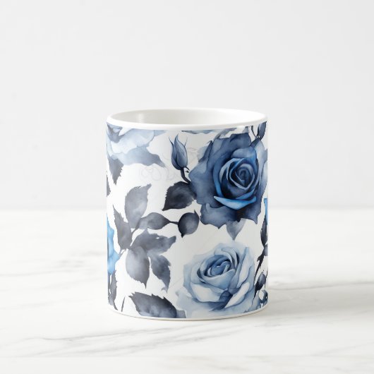 Blauer Rose 1 Kaffeetasse (Mittel)