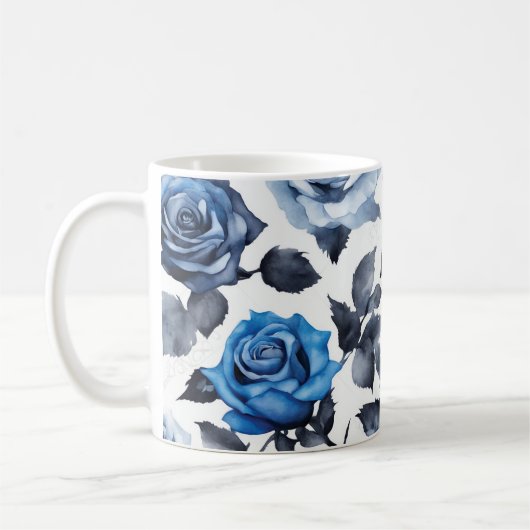 Blauer Rose 1 Kaffeetasse (Links)