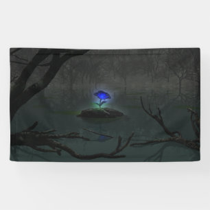 Blauer Rose Banner