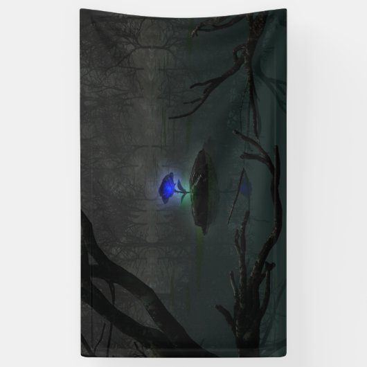 Blauer Rose Banner (Vertikal)