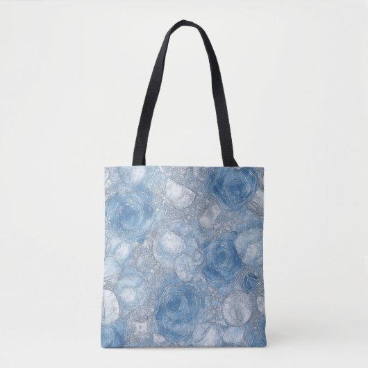 Blauer Rose Blubble Brew - Totbeutel Tasche (Vorderseite)