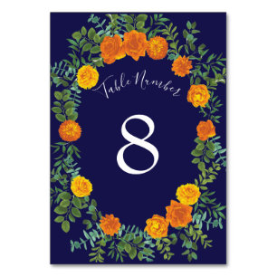 Blauer Rose Blumen Moderne Hochzeiten Tischnummer