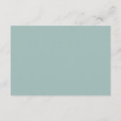 Blauer Rose Blumenkohl Empfang Unterkunft Karte (Rückseite)