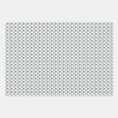 Blauer Rose Blumenmuster Geschenkpapier Set (Vorderseite 2)