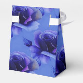 Blauer Rose Blumenmuster Tent Fevor Box Geschenkschachtel (Rückseite)
