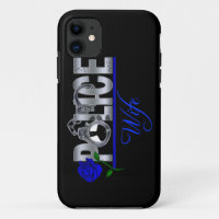 Blauer Rose POLIZEI-EHEFRAU iPhone 5 Kasten