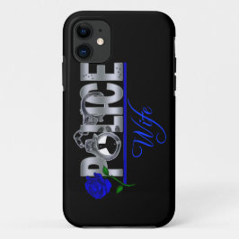 Blauer Rose POLIZEI-EHEFRAU iPhone 5 Kasten Case-Mate iPhone Hülle