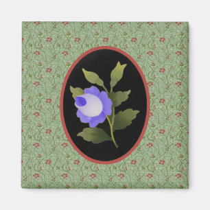 Blauer Rosen-Magnet Magnet