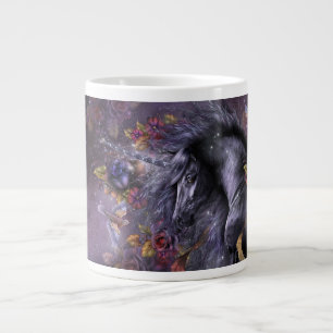 Blauer Roseunicorn-riesige Spezialitäten-Tasse Jumbo-Tasse