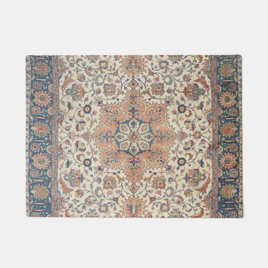 Blauer Rost Orange  Fußmatte (Vorderseite)