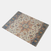 Blauer Rost Orange  Fußmatte (Schrägansicht)