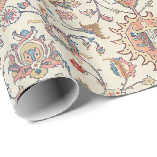 Blauer Rost Orange  Geschenkpapier (Rolleneckpunkt)