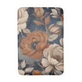 Blauer Rost Orange Modernes Bauernhaus Badematte (Vorderseite Vertikal)