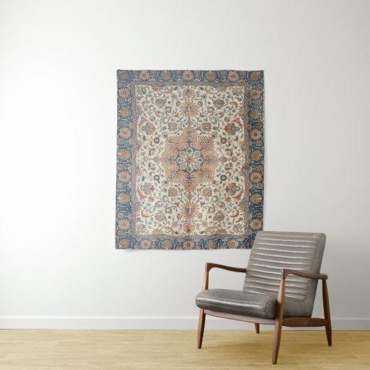 Blauer Rost Orange Wandteppich (Beispiel)