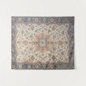 Blauer Rost Orange Wandteppich (Vorderseite (Horizontal))