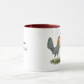 Blauer Roter Gamefowl Tasse (Zentrum)