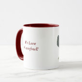 Blauer Roter Gamefowl Tasse (Vorderseite Links)