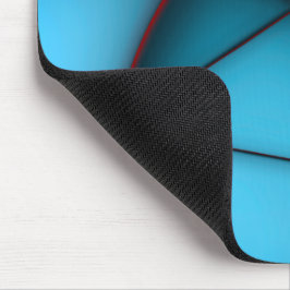 Blauer, roter Stielschnitt Mousepad