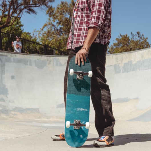 Blauer Ruhepool-Glückseligkeit 1 Skateboard (Außenbereich 2)