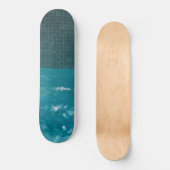 Blauer Ruhepool-Glückseligkeit 1 Skateboard (Vorderseite)