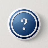 blauer runder Knopf des Fragezeichens Button (Vorderseite)