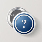 blauer runder Knopf des Fragezeichens Button (Vorne & Hinten)