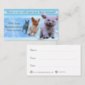 Blauer Rush Terminkarte (Vorne/Hinten)