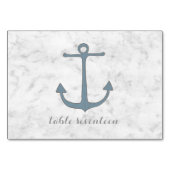 Blauer Rustikaler Ankertisch Tischnummer (Vorderseite)