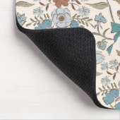 Blauer Rustikaler Bogen und Blüten Mousepad (Ecke)